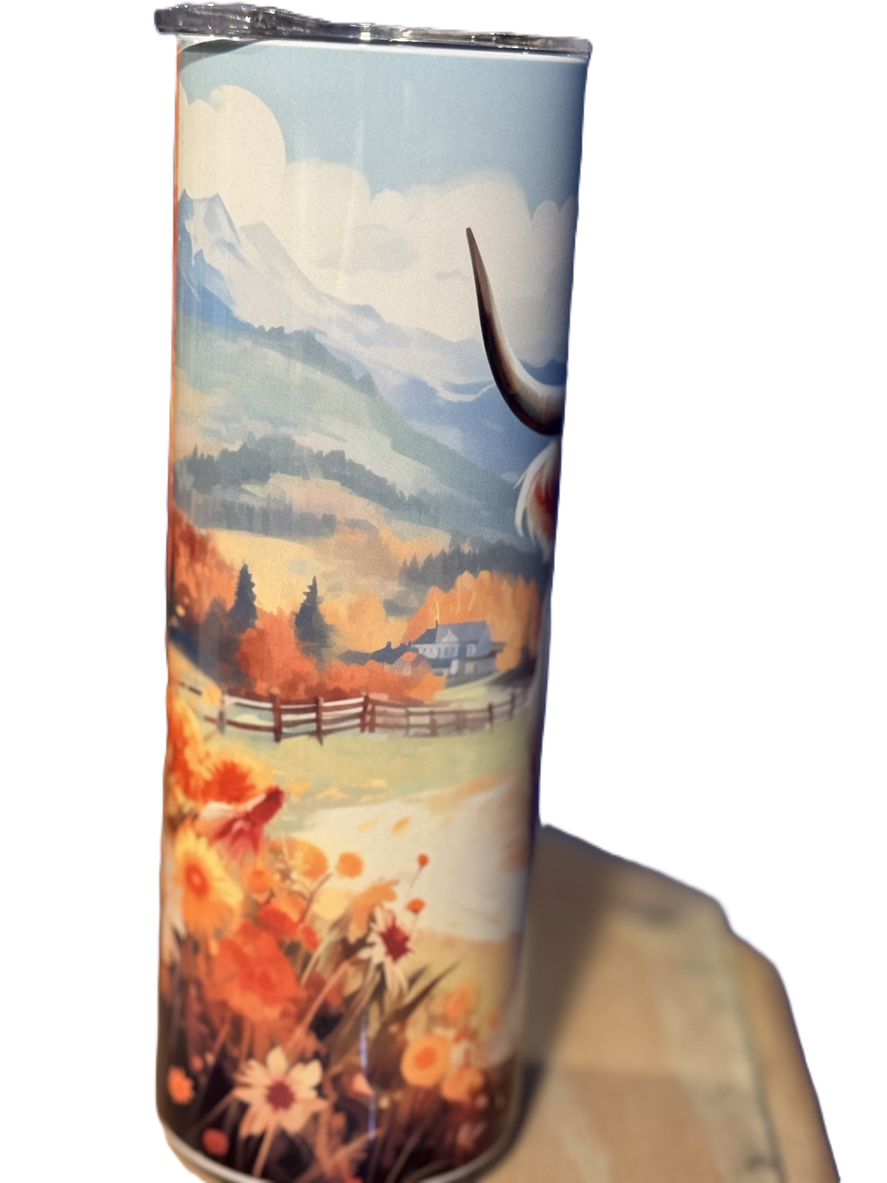 Highland cow 20 oz tumbler