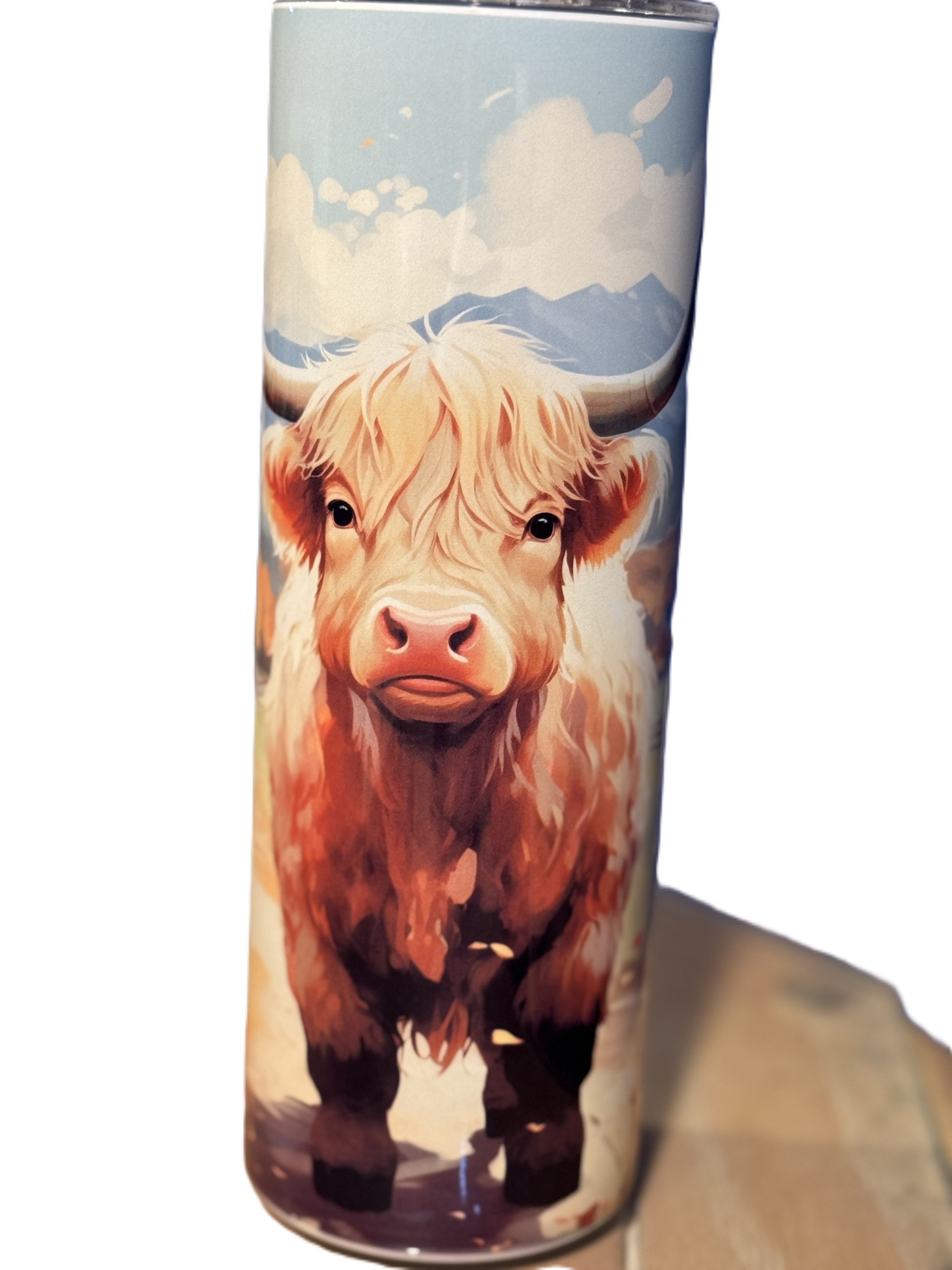 Highland cow 20 oz tumbler