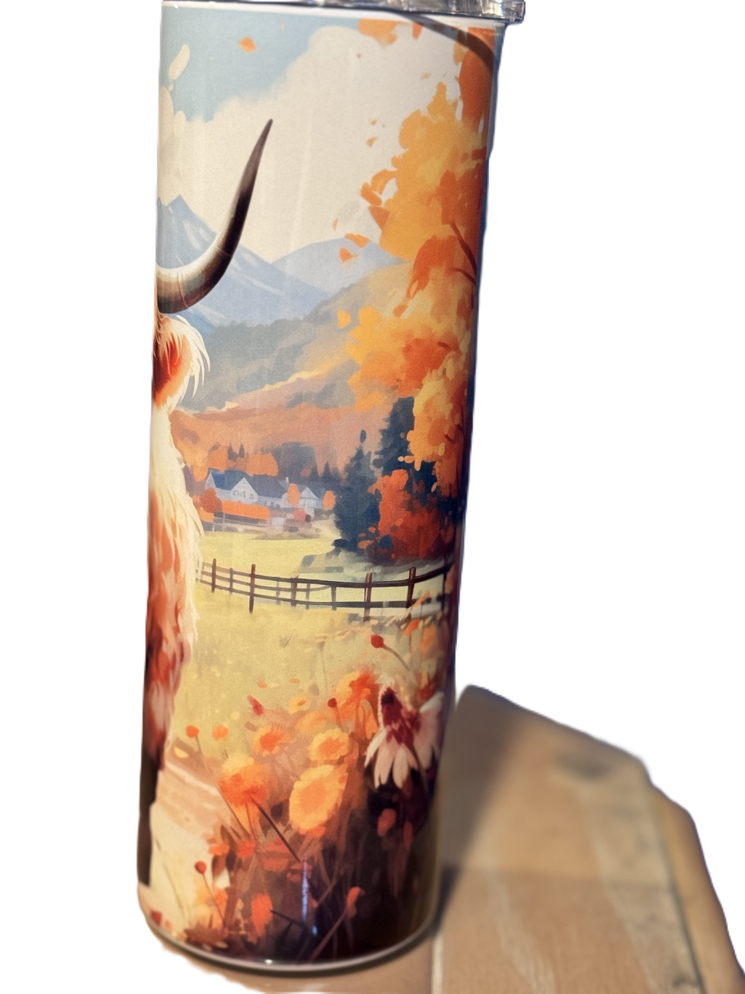 Highland cow 20 oz tumbler